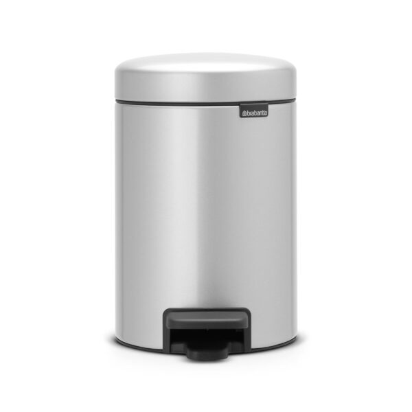 Pedaalemmer NewIcon 3 liter metallic grijs - VB 113260