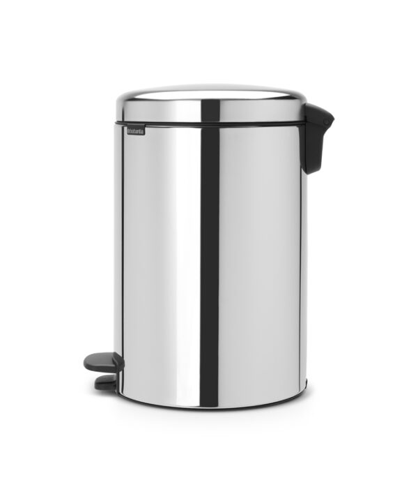 Pedaalemmer NewIcon 20 liter met metalen binnenemmer chroom - VB 114267 - Afbeelding 2