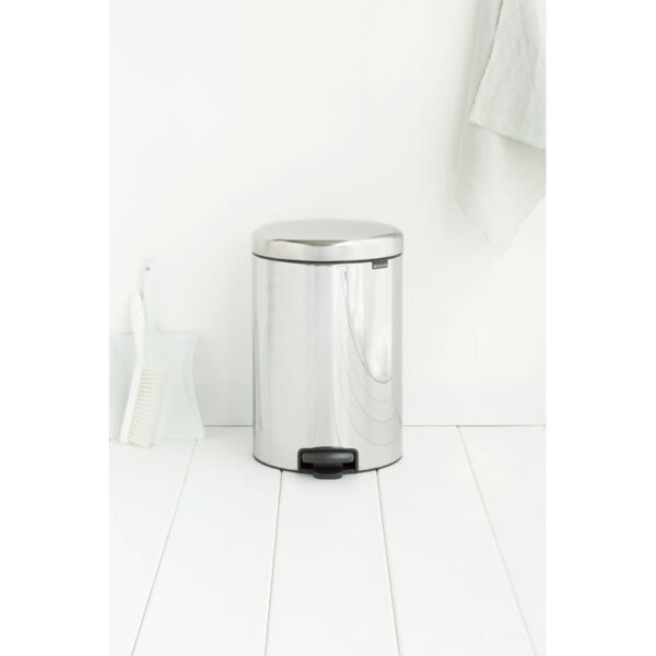 Pedaalemmer NewIcon 20 liter met metalen binnenemmer chroom - VB 114267 - Afbeelding 5