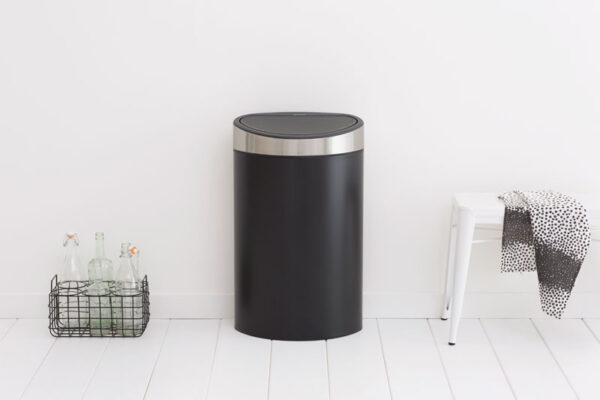 Touch Bin New 40 liter mat zwart, mat RVS - VB 114847 - Afbeelding 4