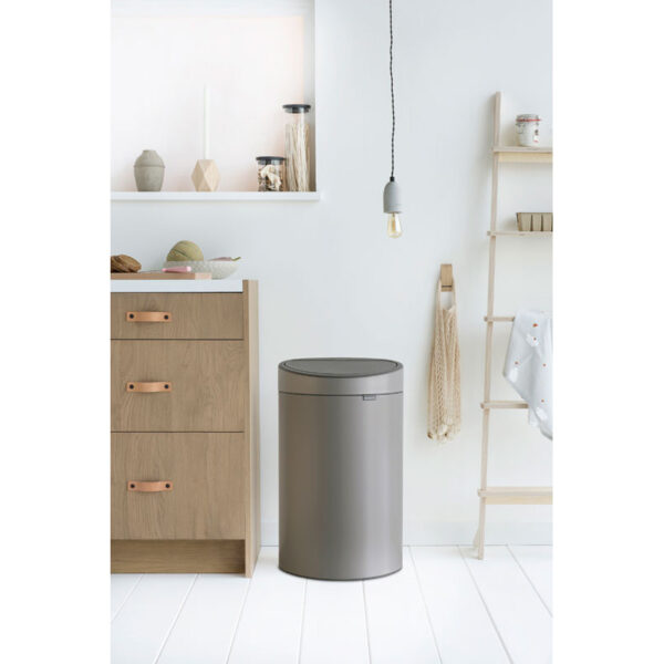 Touch Bin 40 liter platina - VB 114908 - Afbeelding 5
