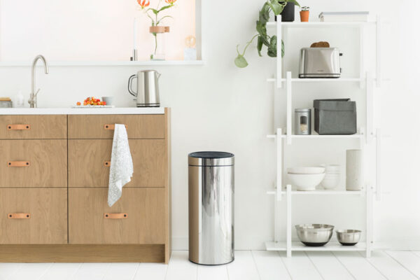 Touch bin New 30 liter chroom - VB 115325 - Afbeelding 4
