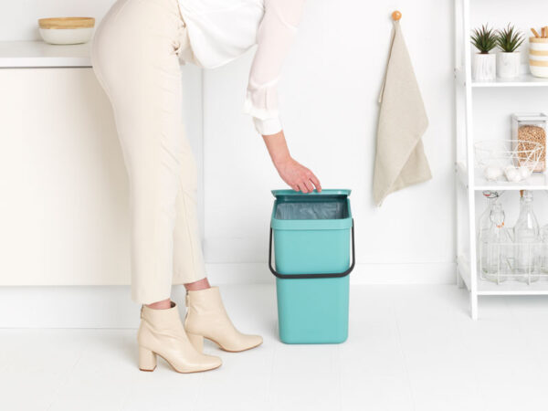 Afvalemmer Sort & Go 25 ltr, Brabantia mint - VB 129902 - Afbeelding 7