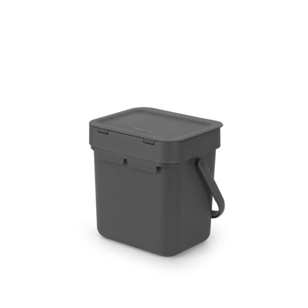 Afvalemmer Sort & Go 3 liter grijs - VB 209888 - Afbeelding 5