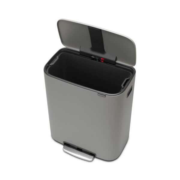 Bo Pedaalemmer 60 liter Mineral Concrete Grey - VB 211348 - Afbeelding 4