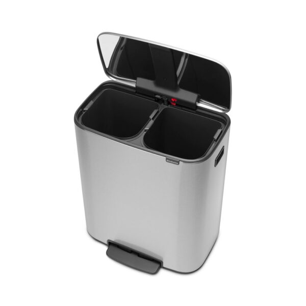Bo Pedaalemmer 2x30 liter Mat RVS FPP - VB 211461 - Afbeelding 4