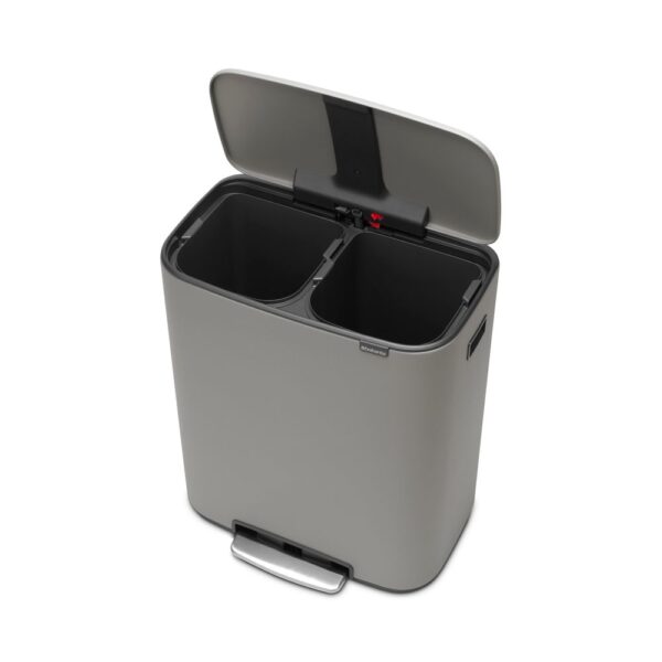 Bo Pedaalemmer 2x30 liter Mineral Concrete Grey - VB 211485 - Afbeelding 4