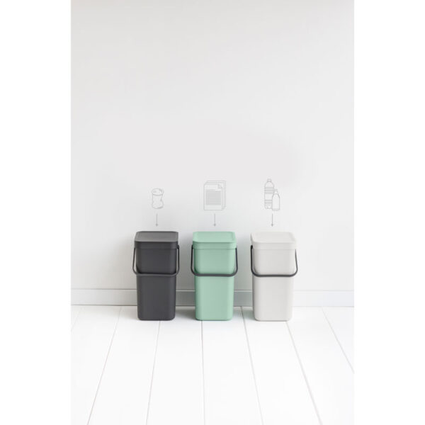 Afvalemmer Sort & Go 12 liter jade - VB 211829 - Afbeelding 10