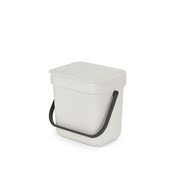 Afvalemmer Sort & Go 3 liter lichtgrijs - VB 213229