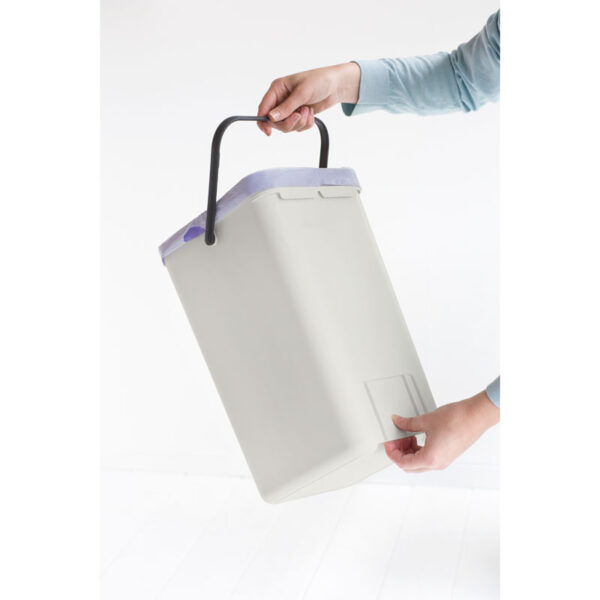 Afvalemmer Sort & Go 12 liter lichtgrijs - VB 213281 - Afbeelding 5