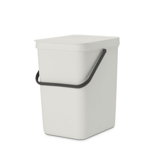 Afvalemmer Sort & Go 25 liter lichtgrijs - VB 214400