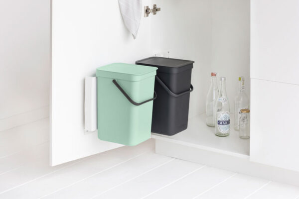 Inbouwafvalemmer Sort & Go 2x12 liter jade, donkergrijs - VB 214448 - Afbeelding 7
