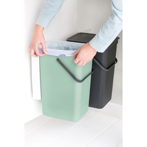 Inbouwafvalemmer Sort & Go 2x16 liter jade, donkergrijs - VB 214462 - Afbeelding 3
