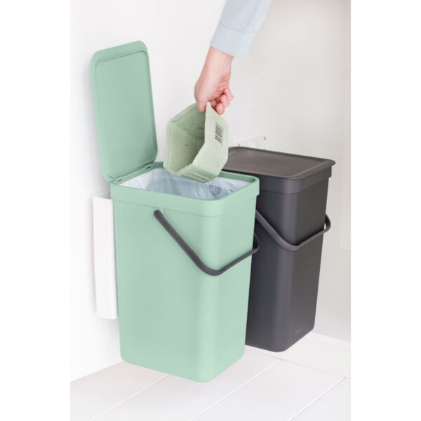 Inbouwafvalemmer Sort & Go 2x16 liter jade, donkergrijs - VB 214462 - Afbeelding 4