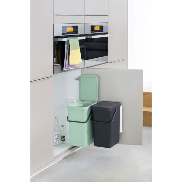 Inbouwafvalemmer Sort & Go 2x16 liter jade, donkergrijs - VB 214462 - Afbeelding 5