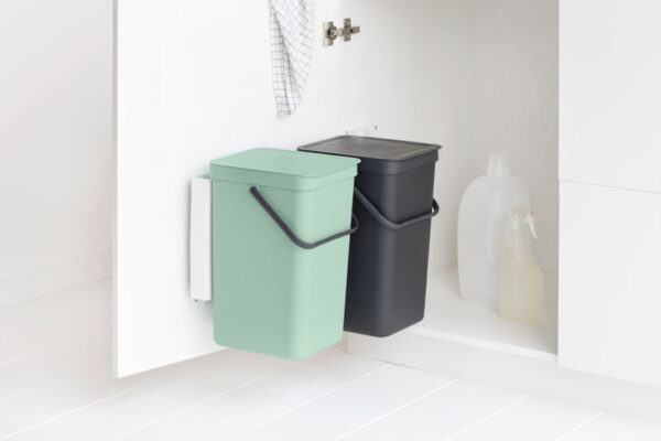 Inbouwafvalemmer Sort & Go 2x16 liter jade, donkergrijs - VB 214462 - Afbeelding 6