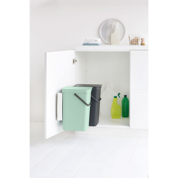 Inbouwafvalemmer Sort & Go 2x16 liter jade, donkergrijs - VB 214462 - Afbeelding 7