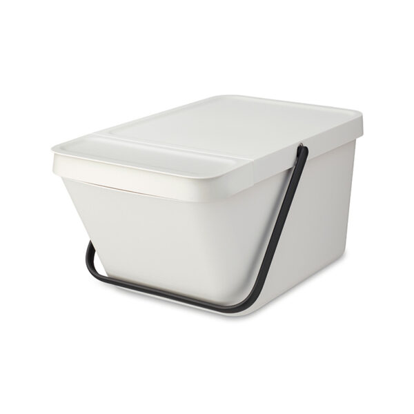 Afvalemmer Sort & Go Stapelbaar 20 liter lichtgrijs - VB 277702