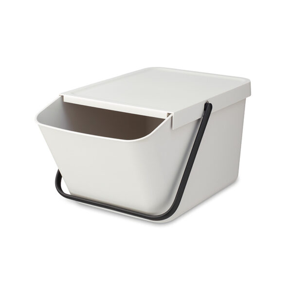 Afvalemmer Sort & Go Stapelbaar 20 liter lichtgrijs - VB 277702 - Afbeelding 3