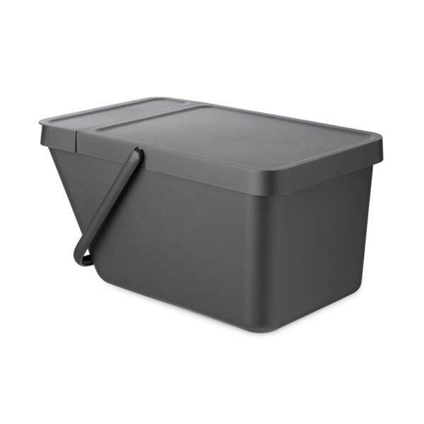 Afvalemmer Sort & Go Stapelbaar 20 liter donkergrijs - VB 277726 - Afbeelding 3