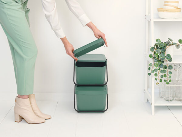 Afvalemmer Sort & Go Stapelbaar 20 liter fir green - VB 277740 - Afbeelding 8