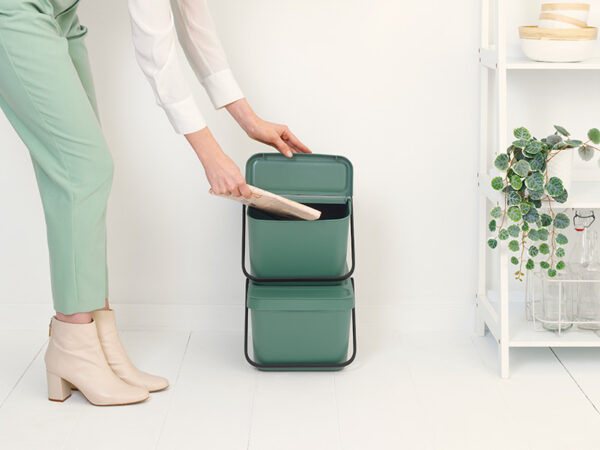 Afvalemmer Sort & Go Stapelbaar 20 liter fir green - VB 277740 - Afbeelding 9