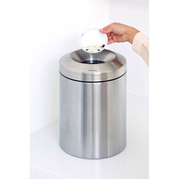 Vlamdovende papierbak 7 liter mat RVS - VB 378942 - Afbeelding 4