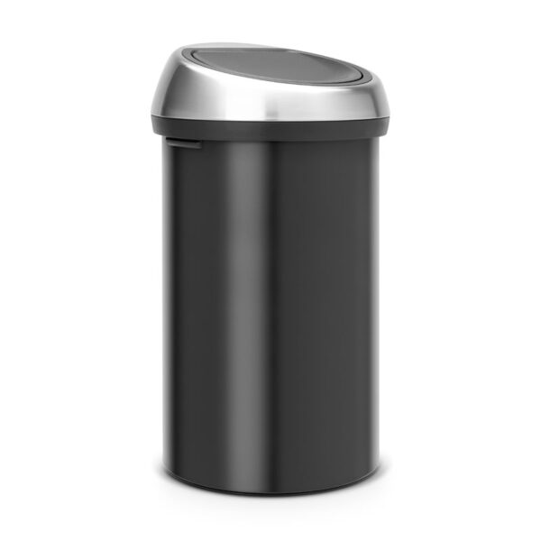 Touch Bin 60 liter mat zwart, mat RVS - VB 402548 - Afbeelding 2