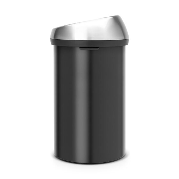 Touch Bin 60 liter mat zwart, mat RVS - VB 402548 - Afbeelding 3