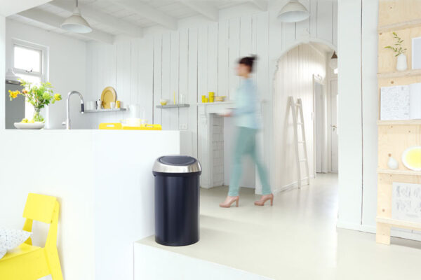 Touch Bin 60 liter mat zwart, mat RVS - VB 402548 - Afbeelding 7