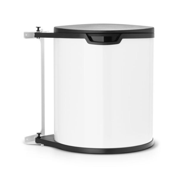 Inbouwafvalemmer Built-In 15 liter wit, zwart - VB 428081