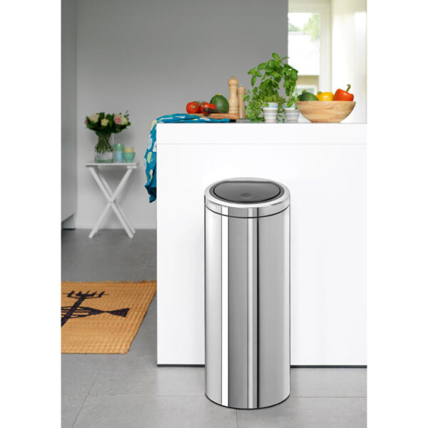 Flattop bin 30 liter chroom - VB 243701 - Afbeelding 2