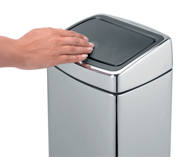 Touch bin 10 liter chroom - VB 477201 - Afbeelding 6