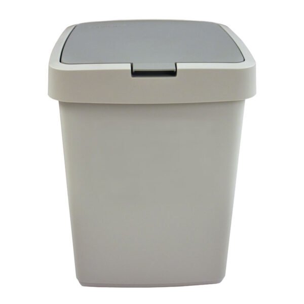 Afvalbak Delta klepdeksel 10 liter grijs - VB 130081 - Afbeelding 2