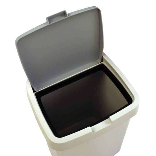 Afvalbak Delta klepdeksel 10 liter grijs - VB 130081 - Afbeelding 4