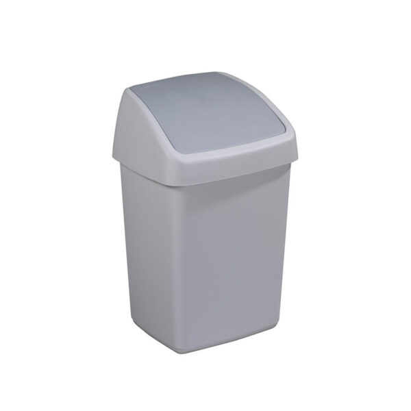 Afvalbak Delta swingdeksel 10 liter grijs - VB 133051