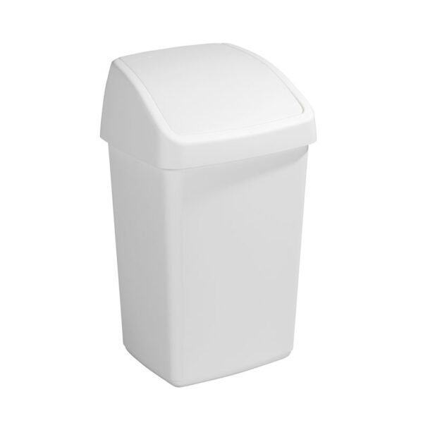 Afvalbak Delta swingdeksel 25 liter wit - VB 134010