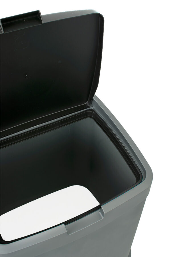 Afvalbak 70 liter grijs, zwart - VB 140066 - Afbeelding 5
