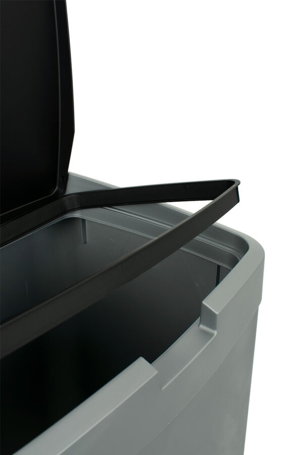 Afvalbak 70 liter grijs, zwart - VB 140066 - Afbeelding 6