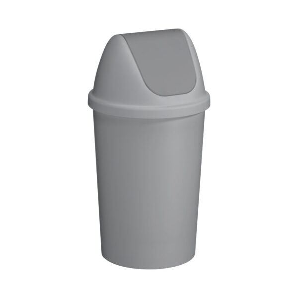 Afvalbak Twinga swingdeksel 45 liter grijs - VB 607033