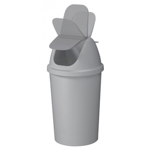 Afvalbak Twinga swingdeksel 45 liter grijs - VB 607033 - Afbeelding 2