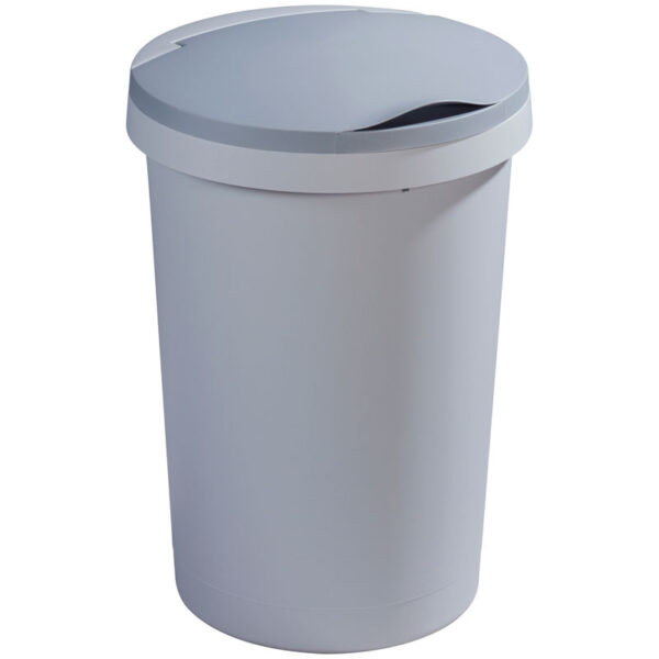 Afvalbak Twinga klepdeksel 45 liter grijs - VB 608030