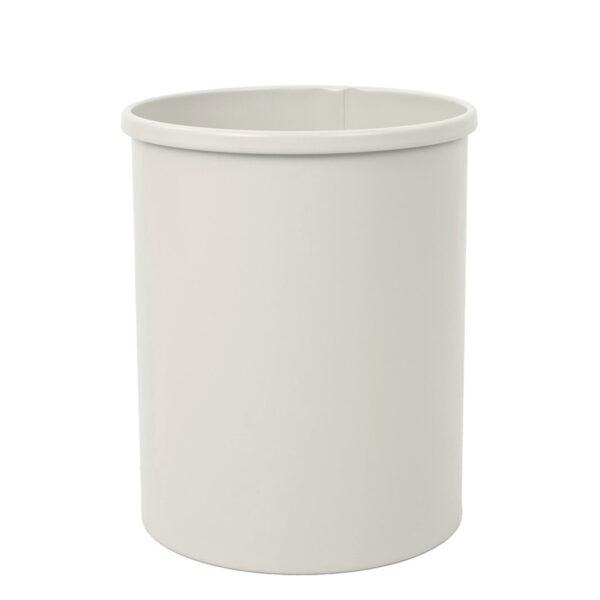 Ronde papierbak 15 liter grijswit (R9002) - VB 100100