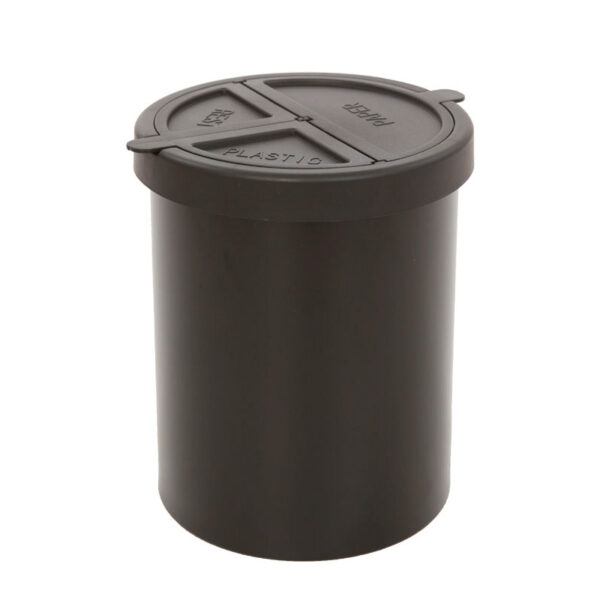 Ronde papierbak 15 liter zwart - VB 100100 - Afbeelding 3