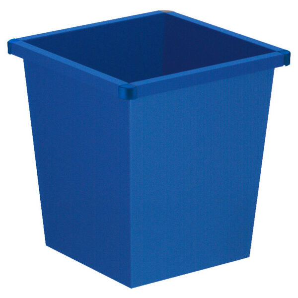 Vierkant tapse papierbak blauw - VB 102700