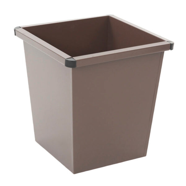Vierkant tapse papierbak bruin - VB 102700
