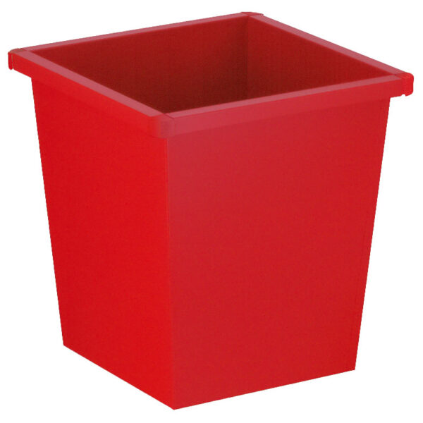 Vierkant tapse papierbak rood - VB 102700