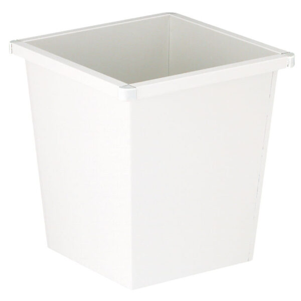 Vierkant tapse papierbak grijswit (R9002) - VB 102700