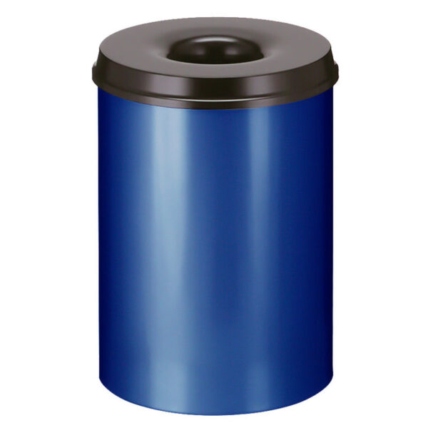 Vlamdovende papierbak 30 liter blauw, zwart - VB 103000