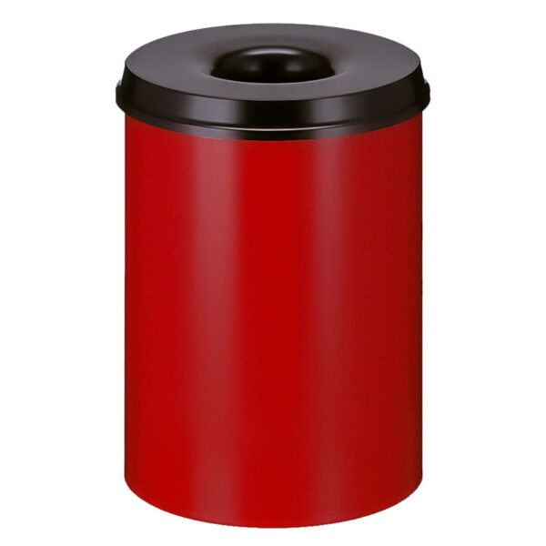 Vlamdovende papierbak 30 liter rood, zwart - VB 103000